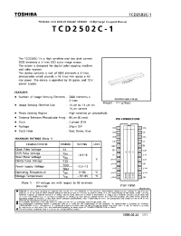 Datasheet TCD2502C-1 manufacturer Toshiba