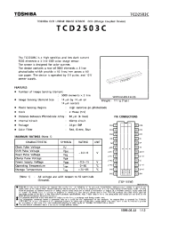 Datasheet TCD2503 manufacturer Toshiba