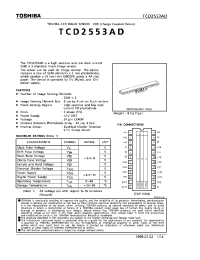 Datasheet TCD2553AD manufacturer Toshiba