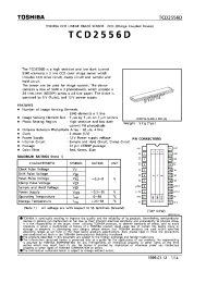 Datasheet TCD2556 manufacturer Toshiba