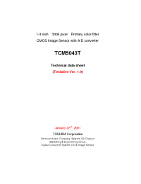 Datasheet TCM5043T manufacturer Toshiba