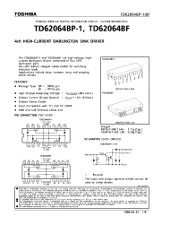 Datasheet TD62064BF manufacturer Toshiba