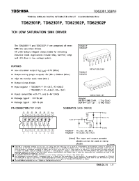 Datasheet TD62301F manufacturer Toshiba