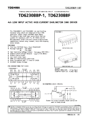Datasheet TD62308BP-1 manufacturer Toshiba