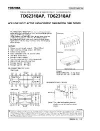 Datasheet TD62318AF manufacturer Toshiba