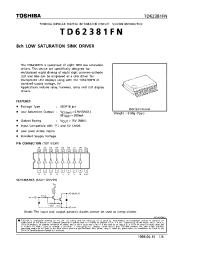 Datasheet TD62381FN manufacturer Toshiba