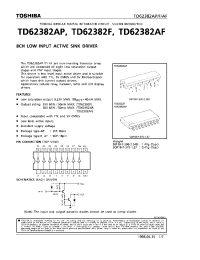 Datasheet TD62382AP manufacturer Toshiba