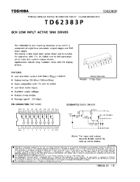 Datasheet TD62383 manufacturer Toshiba