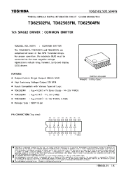 Datasheet TD62503FN manufacturer Toshiba