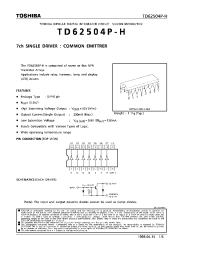 Datasheet TD62504P-H manufacturer Toshiba