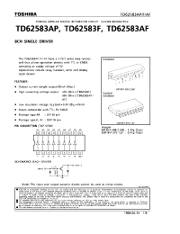 Datasheet TD62583AF manufacturer Toshiba