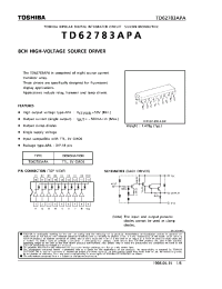 Datasheet TD62783APA manufacturer Toshiba