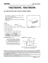 Datasheet TD62784AFN manufacturer Toshiba