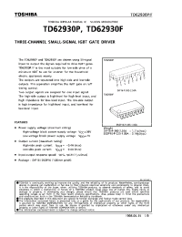 Datasheet TD62930F manufacturer Toshiba
