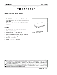 Datasheet TD62C805 manufacturer Toshiba