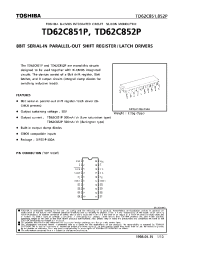 Datasheet TD62C852P manufacturer Toshiba