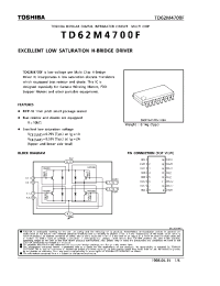 Datasheet TD62M4700F manufacturer Toshiba