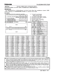 Datasheet THLD25N11B75 manufacturer Toshiba