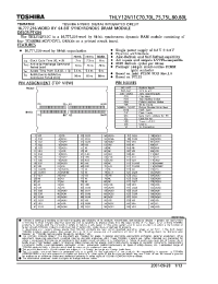 Datasheet THLY12N11C70 manufacturer Toshiba