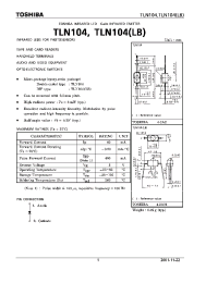 Datasheet TLN108 manufacturer Toshiba
