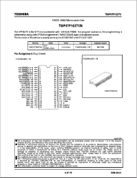 Datasheet TMP47P1637V manufacturer Toshiba