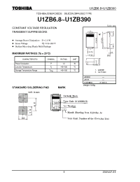 Datasheet U1ZB270-X manufacturer Toshiba
