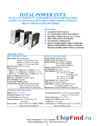 Datasheet HDU45-A-SO33 manufacturer Total Power