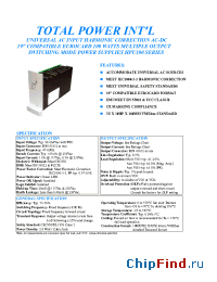 Datasheet HPU100-D033K manufacturer Total Power