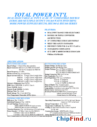 Datasheet HSU250-T050DI manufacturer Total Power