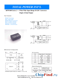 Datasheet MIW1022 manufacturer Total Power