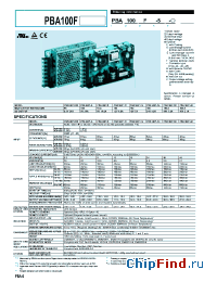 Datasheet PBA100F manufacturer Total Power