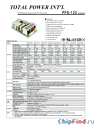 Datasheet PPS-125-24 manufacturer Total Power