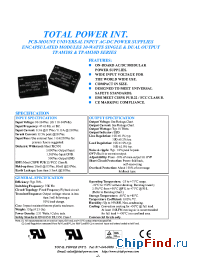 Datasheet TPAM10S-240045 manufacturer Total Power