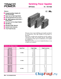 Datasheet ESP150-15S manufacturer Traco