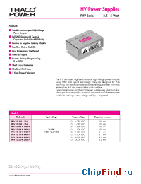 Datasheet PHV12-1.0K5000N manufacturer Traco