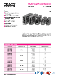 Datasheet SXI100-12S manufacturer Traco