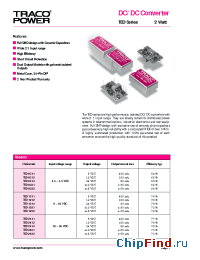 Datasheet TED2411 manufacturer Traco
