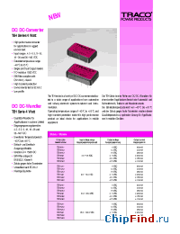 Datasheet TEH0511 manufacturer Traco