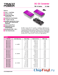 Datasheet TEN10-1210 manufacturer Traco