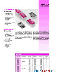 Datasheet TET2411 manufacturer Traco