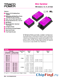Datasheet TPM05215 manufacturer Traco