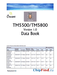 Datasheet 5500A080010 manufacturer Transmeta