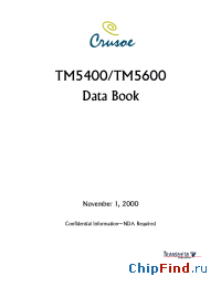 Datasheet TM5600 manufacturer Transmeta
