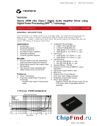 Datasheet TA0103A manufacturer Tripath