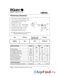 Datasheet CMH82 manufacturer TriQuint