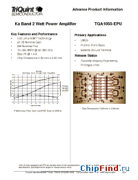 Datasheet TGA1055-EPU manufacturer TriQuint