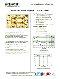 Datasheet TGA1071-EPU manufacturer TriQuint