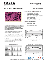 Datasheet TGA1073C-SCC manufacturer TriQuint