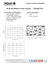 Datasheet TGA1081 manufacturer TriQuint