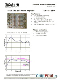 Datasheet TGA1141-EPU manufacturer TriQuint